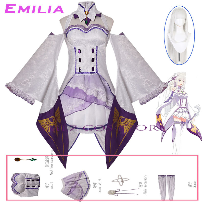 Anime Cosplay Party - Costume Cosplay di Emilia da Re