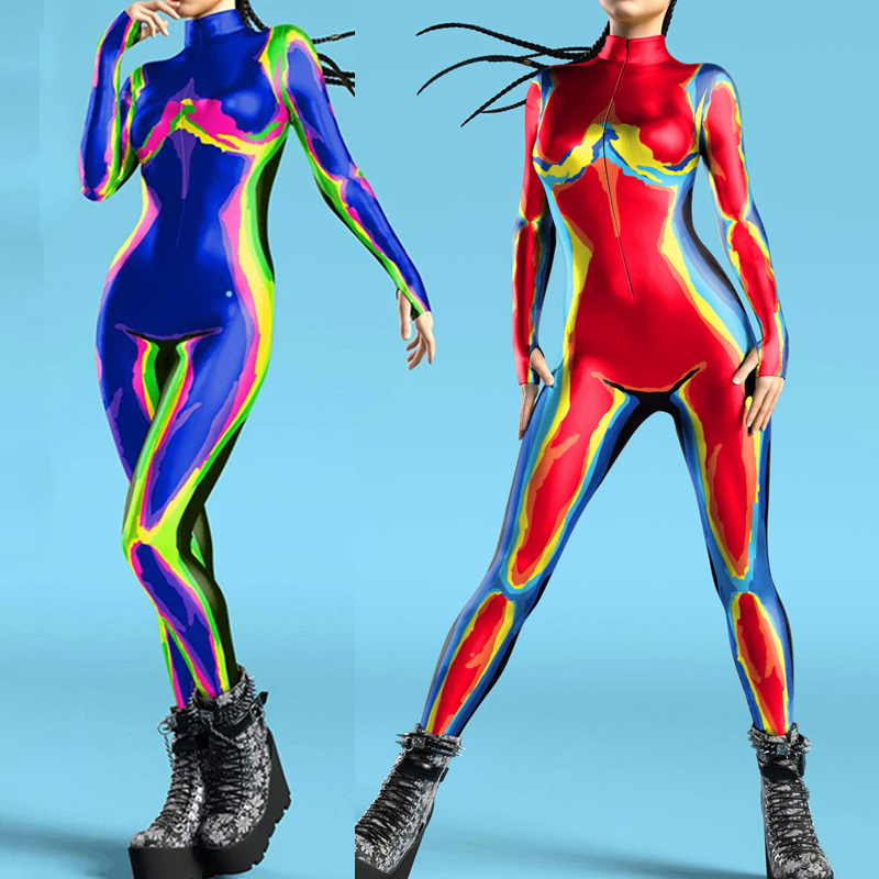 Anime Cosplay Images - Tuta Zentai da donna con stampa