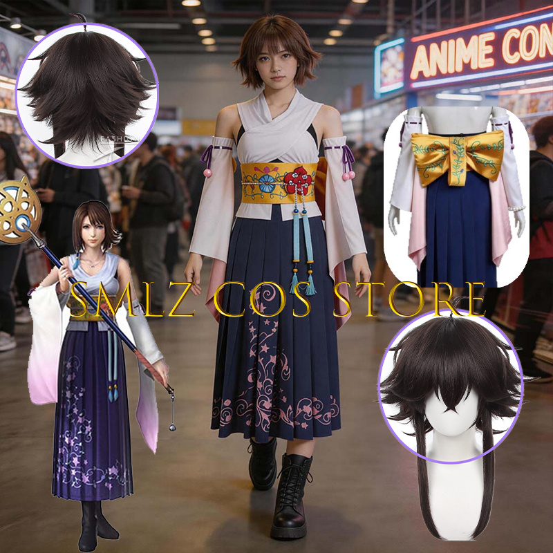 Anime Cosplay Party - Costume Cosplay Smlz FFX Yuna Anime