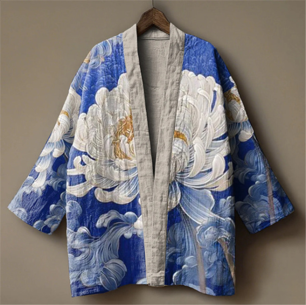 Demon Slayer Haori - Kimono Giapponese con Stampa Gru per