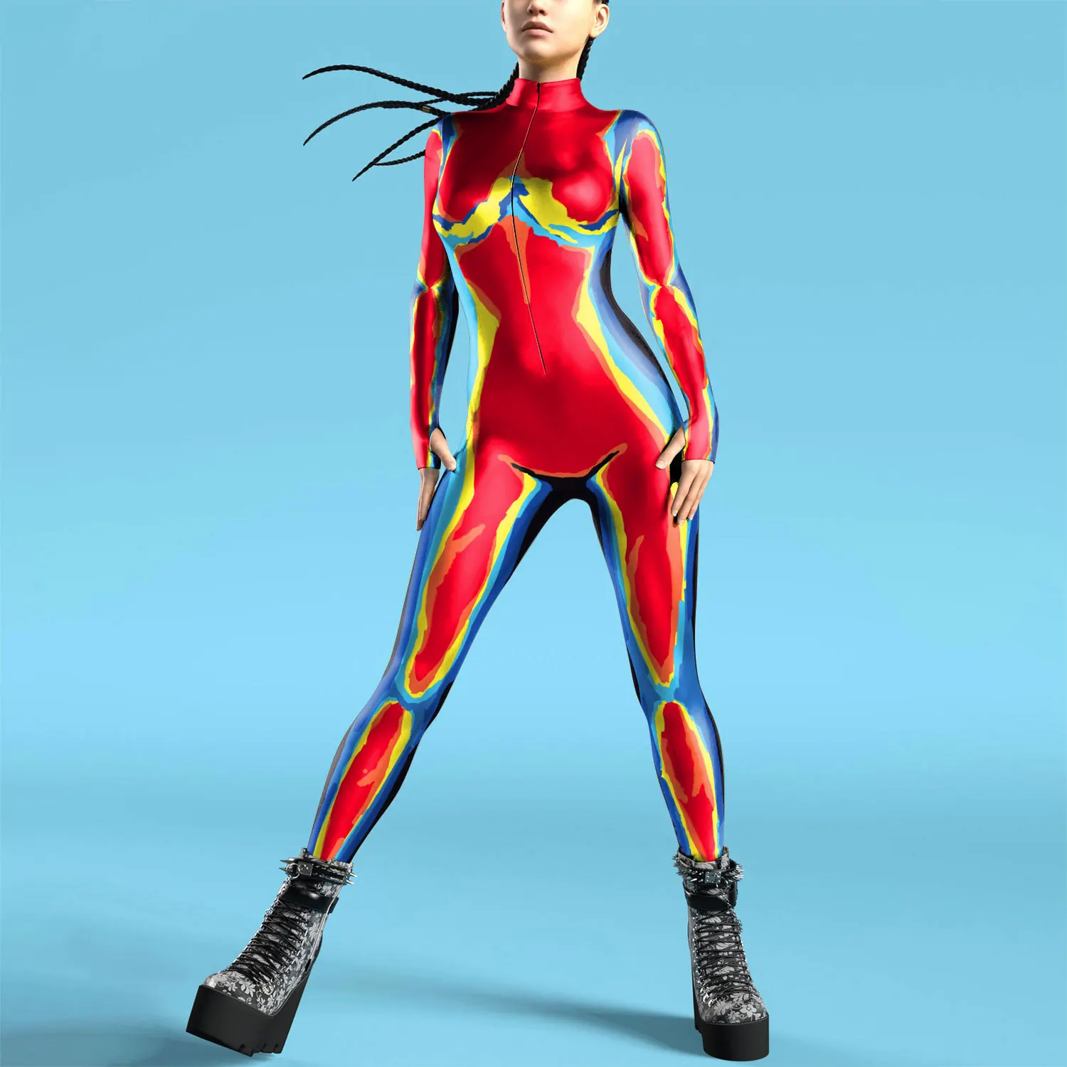 Tuta Zentai da donna con stamp - Anime Cosplay Images recensione e prezzo