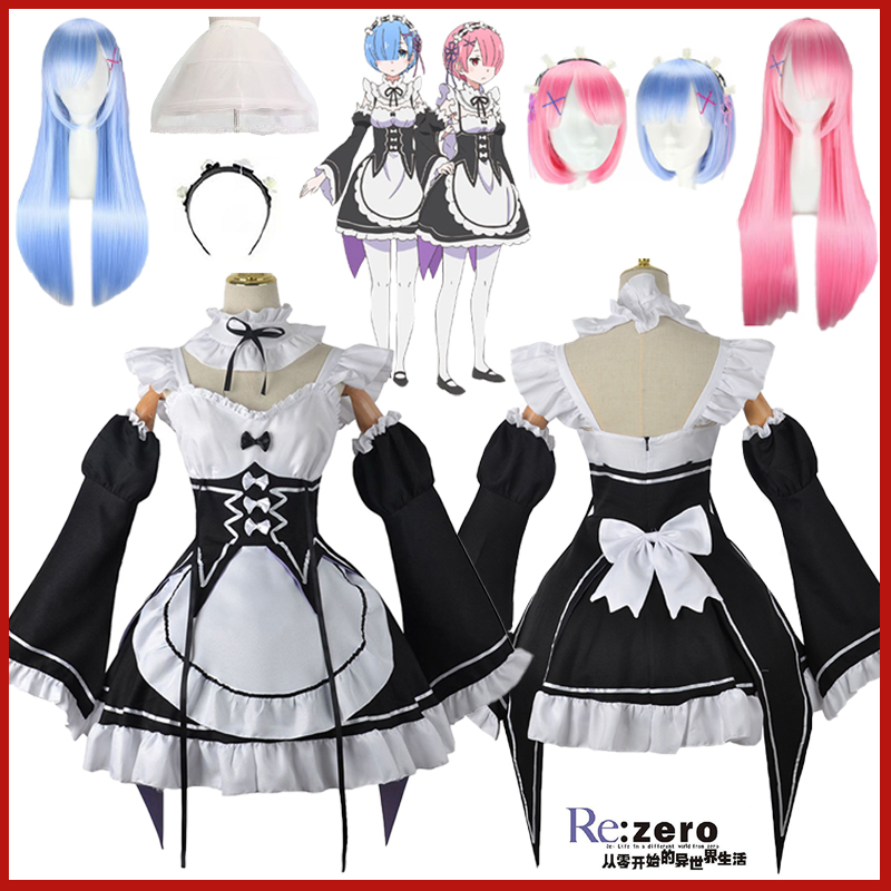 Costume Cosplay Anime Ram Rem  - Anime Cosplay Re Zero recensione e prezzo